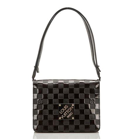 Louis Vuitton Damier Vernis Cabaret Shoulder Bag Noir Black